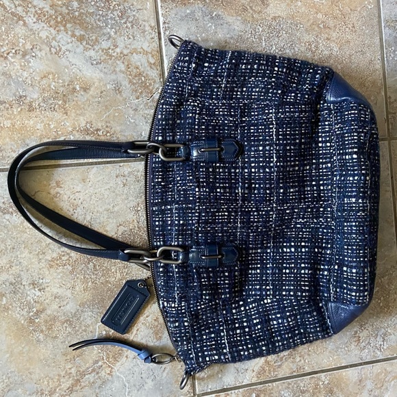 Coach Chelsea Emerson tweed satchel - Picture 9 of 9